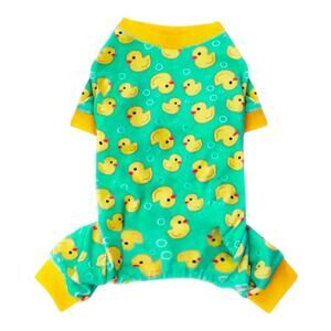 Duck Pet Pajamas Dog Loungewear Small Breed Clothes onsie cat clothes sz XXL